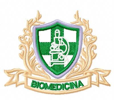 Matriz De Bordado Biomedicina Brasão Ref 20