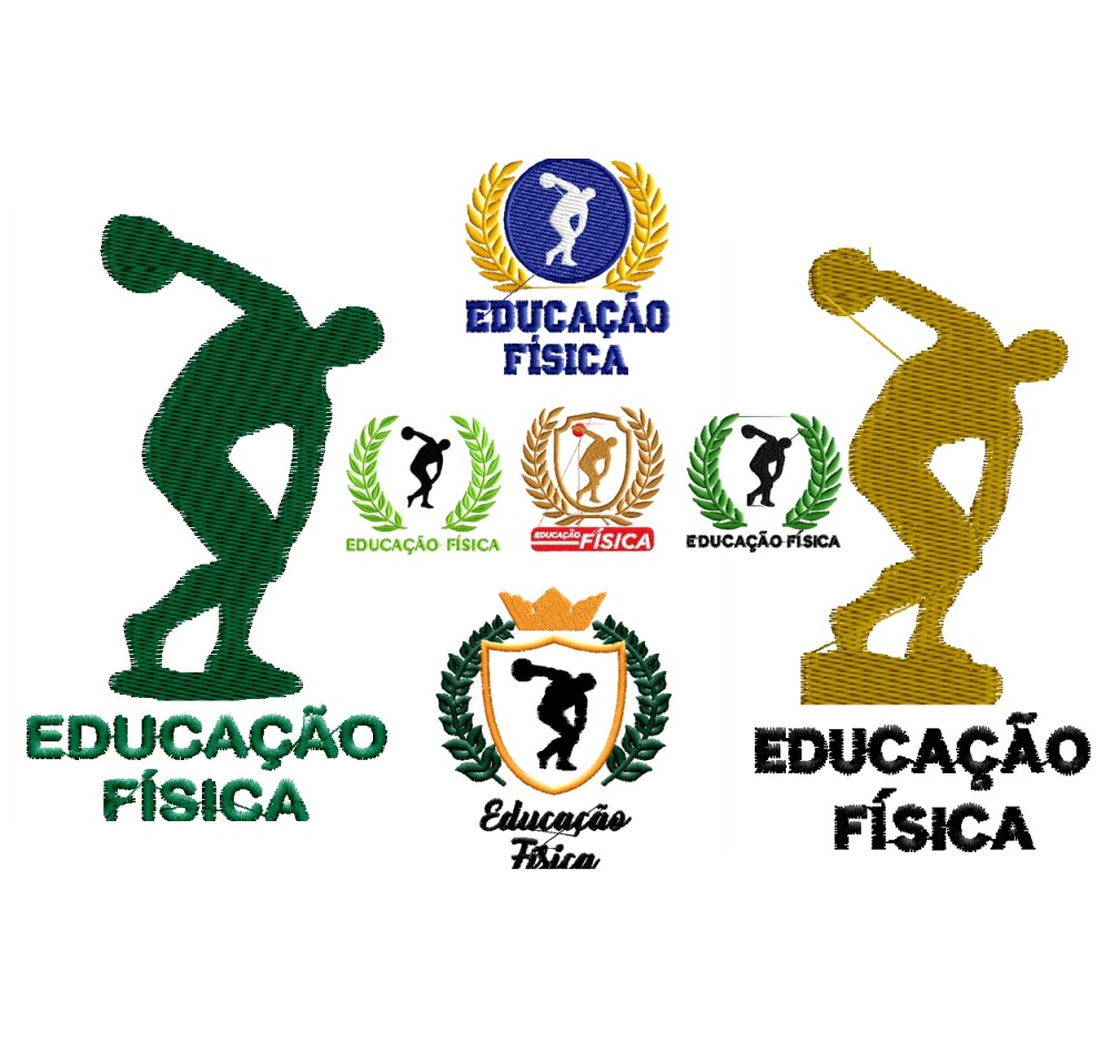 Matriz De Bordado 7 Matrizes Educação Fisica