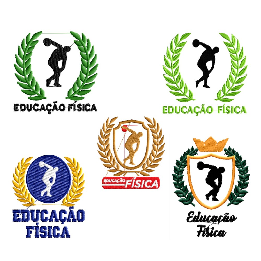 Matriz De Bordado 5 Matrizes Educação Fisica
