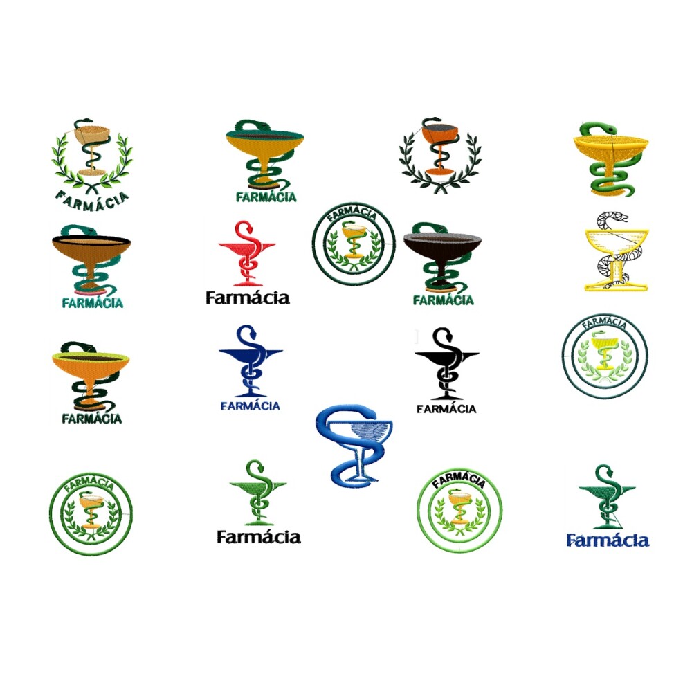 Matriz De Bordado Farmacia Calice 18 Matrizes