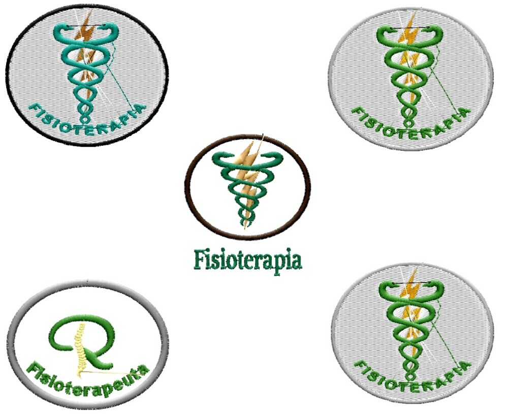 Matriz De Bordado Fisioterapia Circulo Ref 1