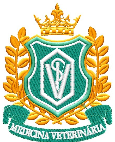 Matriz de bordado Brasão medicina veterinaria ref 25