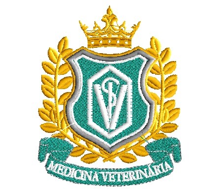 Matriz de bordado Brasão medicina veterinaria ref 5
