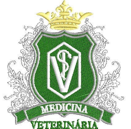 Matriz de bordado Brasão medicina veterinaria ref 3