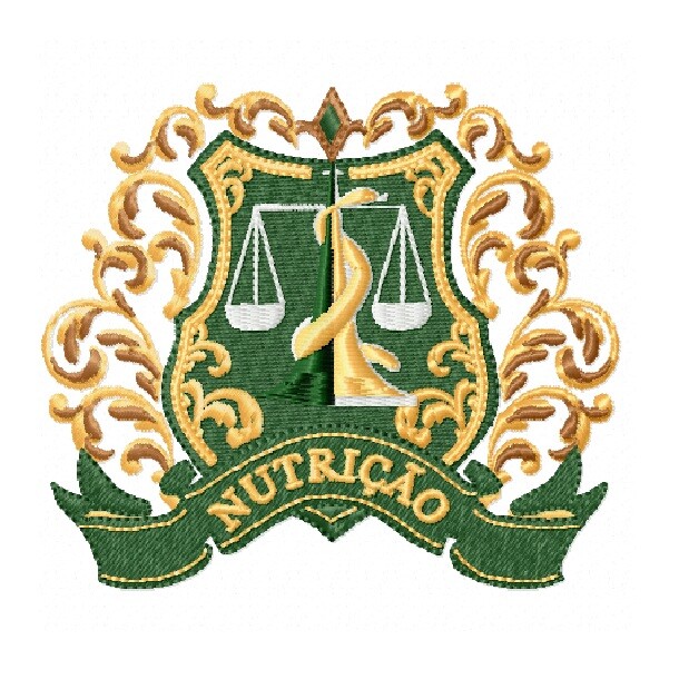 Matriz De Bordado Brasão Nutrição Ref 1