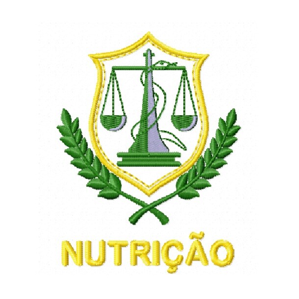 Matriz De Bordado Brasão Nutrição Ref 7