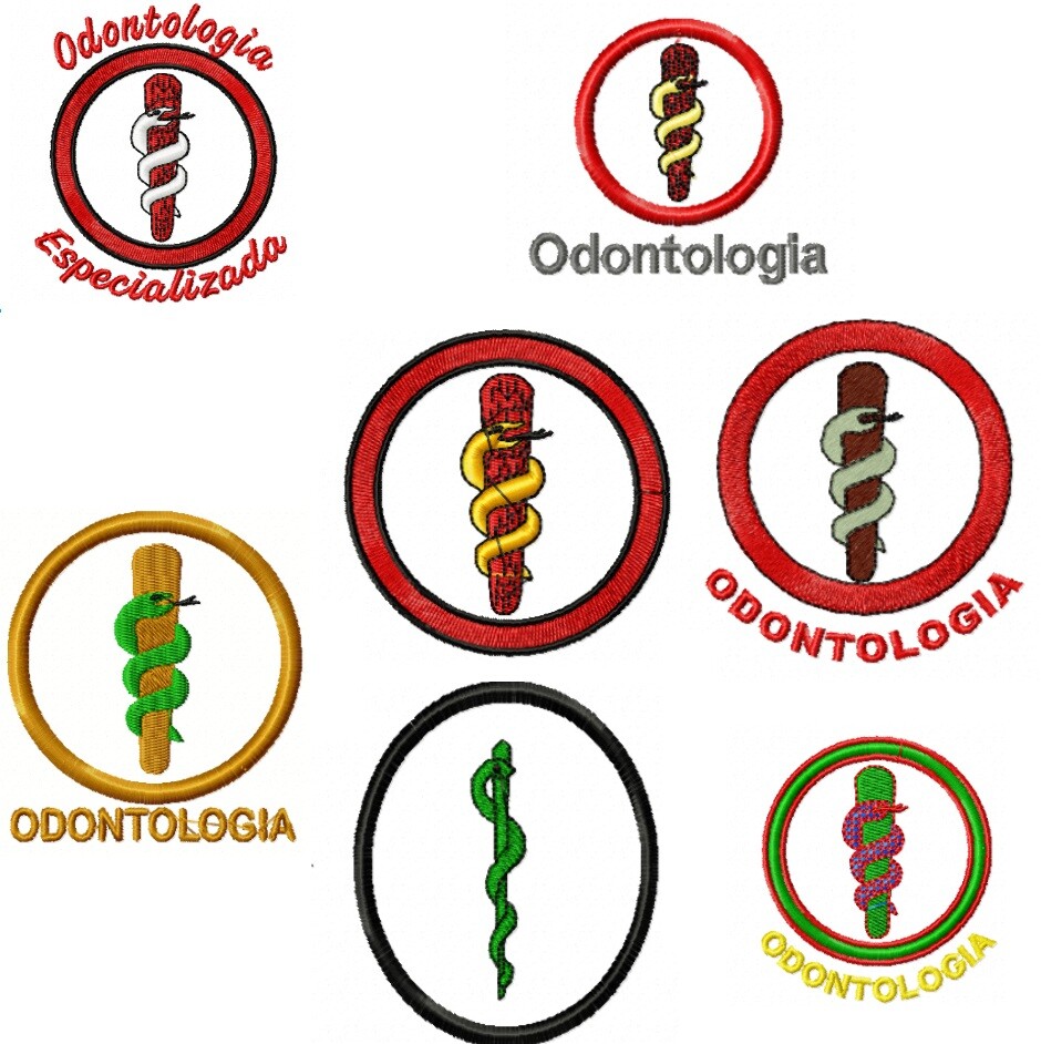07 Matrizes De Bordado Odontologia Circulo