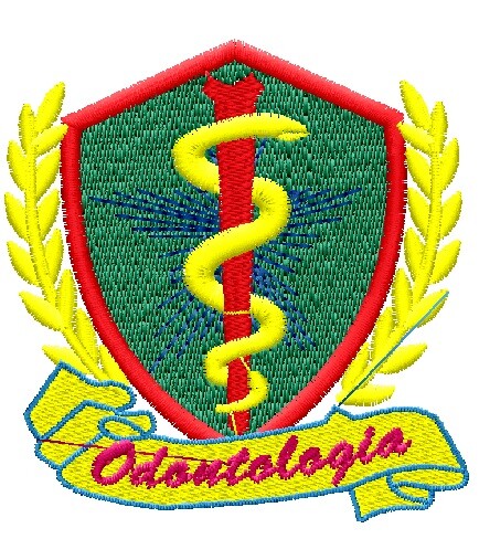 Matriz de Bordado brasão Odontologia ref 13