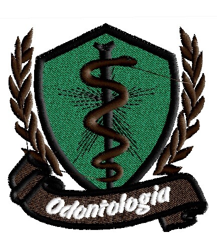 Matriz de Bordado brasão Odontologia ref 6