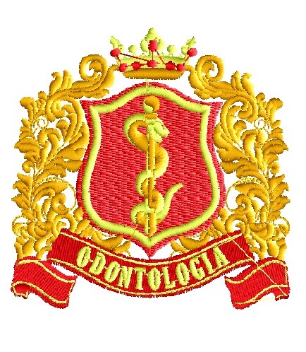 Matriz de Bordado brasão Odontologia ref 3