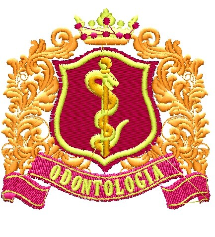 Matriz de Bordado brasão Odontologia ref 2