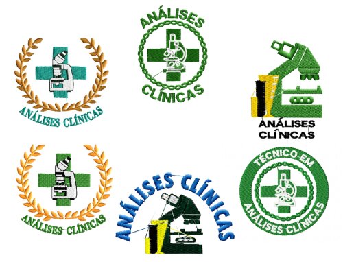 Matriz de Bordado Análises Clinicas 06 matrizes 3