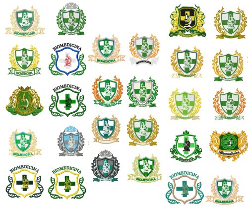 Matriz Bordado Brasão Biomedicina 28 Matrizes Ref 2