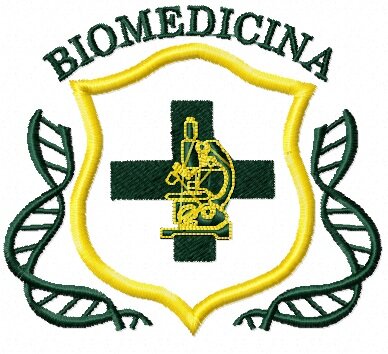 Matriz De Bordado Biomedicina Brasão Ref 16