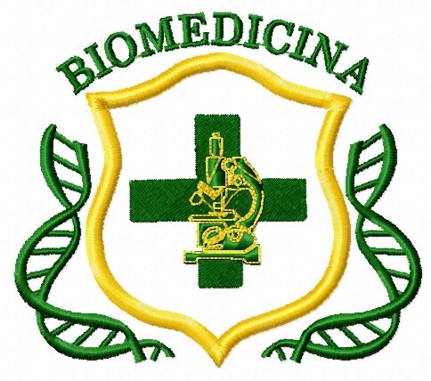 Matriz De Bordado Biomedicina Brasão Ref 14