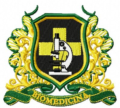 Matriz De Bordado Biomedicina Brasão Ref 28