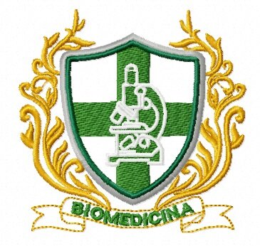 Matriz De Bordado Biomedicina Brasão Ref 27