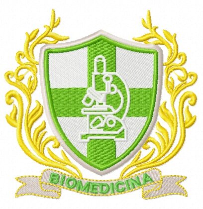 Matriz De Bordado Biomedicina Brasão Ref 26