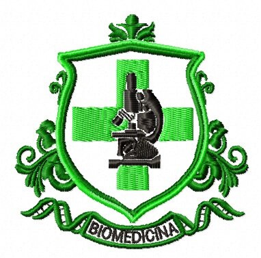 Matriz De Bordado Biomedicina Brasão Ref 25