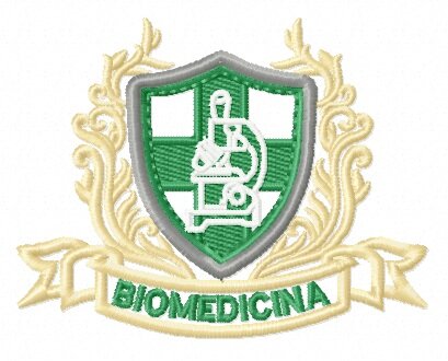 Matriz De Bordado Biomedicina Brasão Ref 22