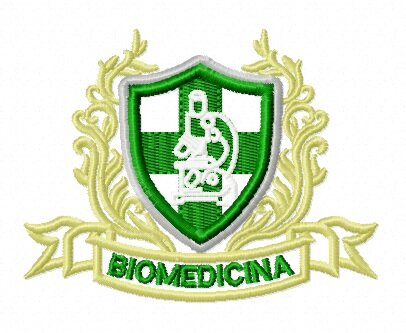 Matriz De Bordado Biomedicina Brasão Ref 21
