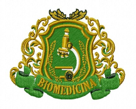 Matriz De Bordado Biomedicina Brasão Ref 2