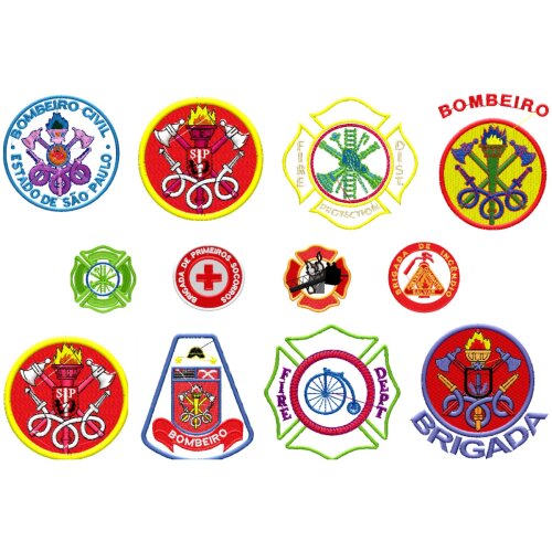 Matriz de bordado brigada bombeiros