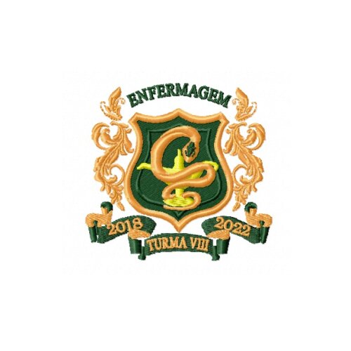 Matriz De Bordado Brasão De Enfermagem Ref 12