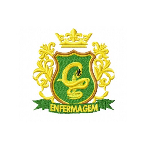 Matriz De Bordado Brasão De Enfermagem Ref 11