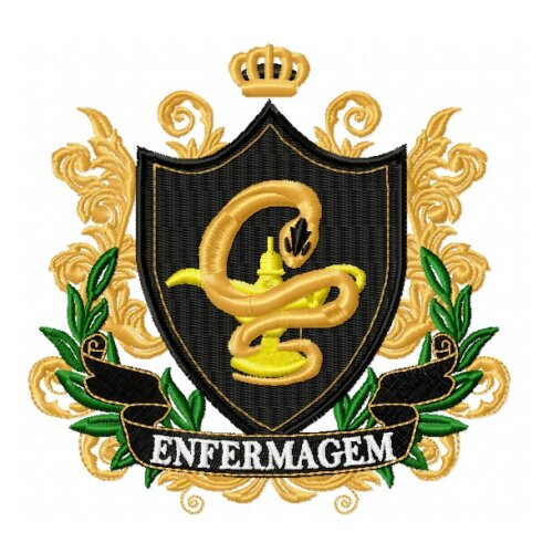 Matriz De Bordado Brasão De Enfermagem Ref 2