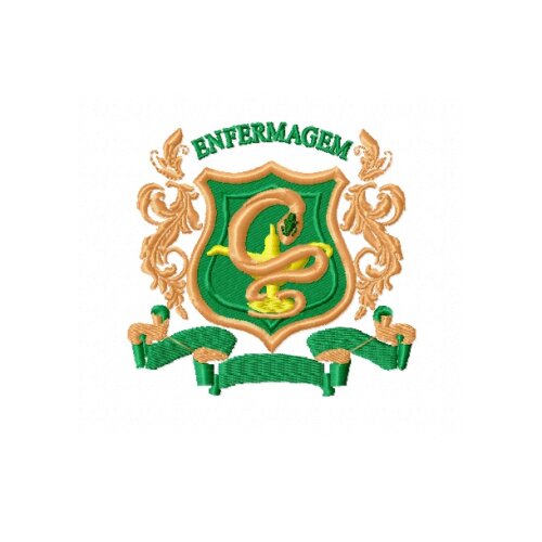 Matriz De Bordado Brasão De Enfermagem Ref 19