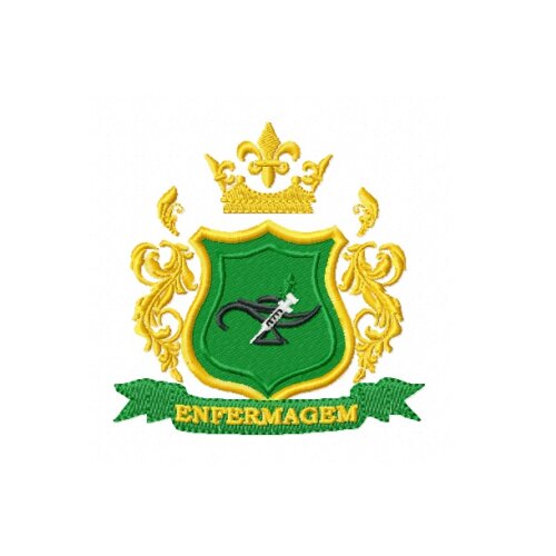 Matriz De Bordado Brasão De Enfermagem Ref 17