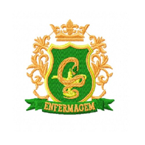 Matriz De Bordado Brasão De Enfermagem Ref 26