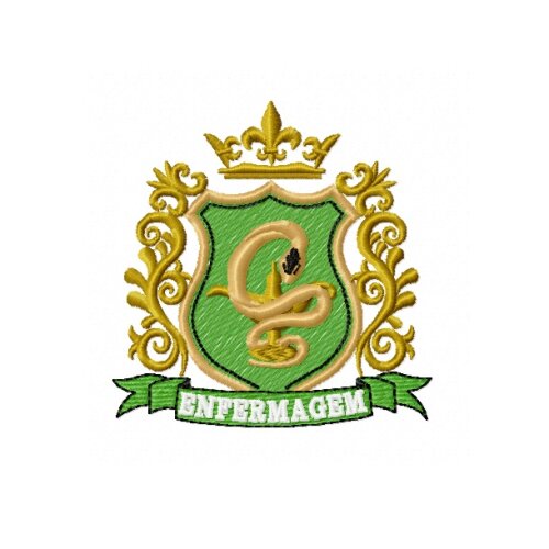 Matriz De Bordado Brasão De Enfermagem Ref 25