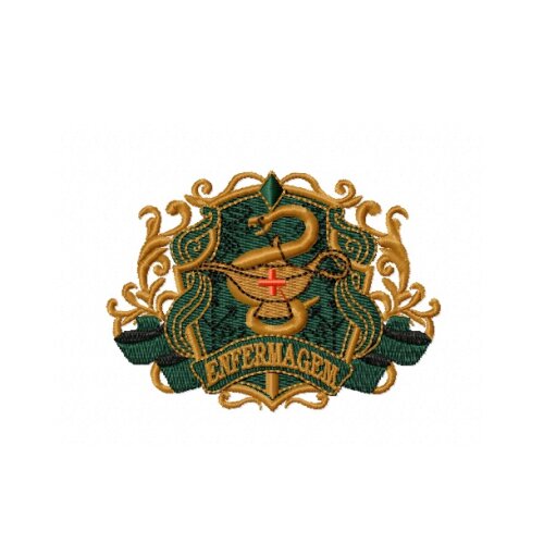 Matriz De Bordado Brasão De Enfermagem Ref 22