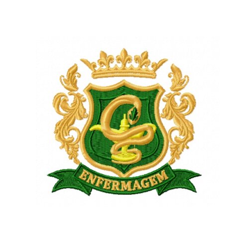 Matriz De Bordado Brasão De Enfermagem Ref 9