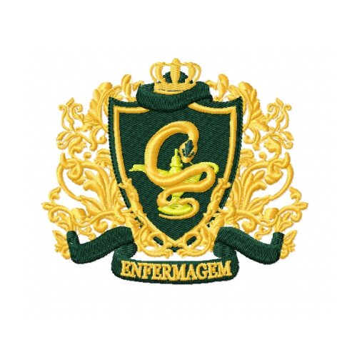 Matriz De Bordado Brasão De Enfermagem Ref 4