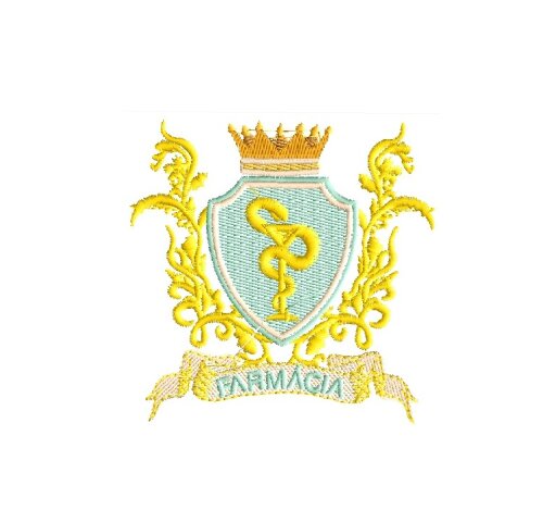 Matriz De Bordado Brasão De Farmacia ref 5