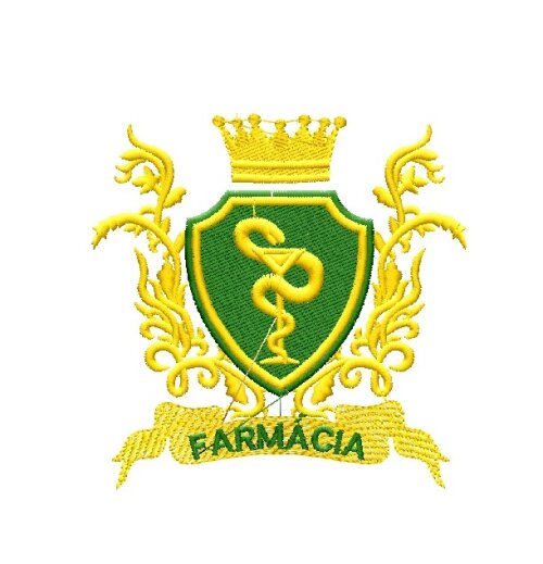 Matriz De Bordado Brasão De Farmacia ref 8