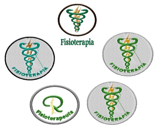 Matriz De Bordado Fisioterapia Circulo Ref 2