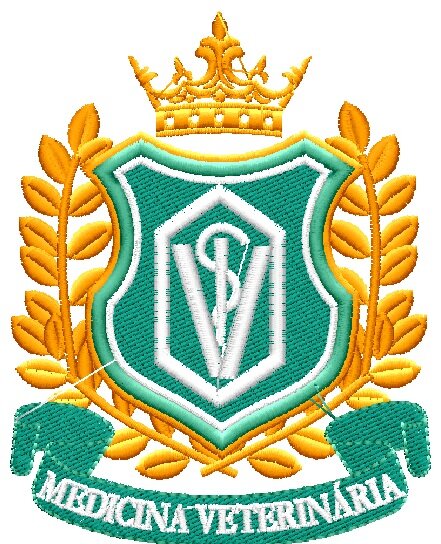 Matriz de bordado Brasão medicina veterinaria ref 25