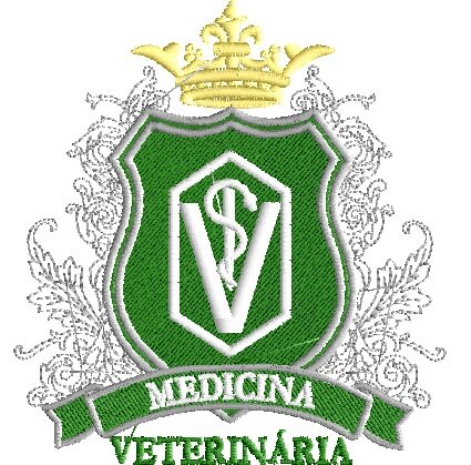 Matriz de bordado Brasão medicina veterinaria ref 3
