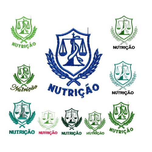 Matriz De Bordado  20 Matrizes Nutrição