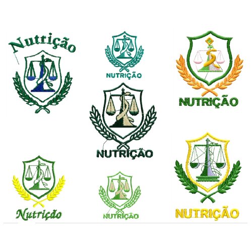 Matriz De Bordado 04 Matrizes Nutrição Circulo