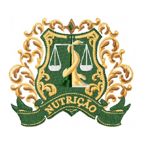Matriz De Bordado Brasão Nutrição Ref 1