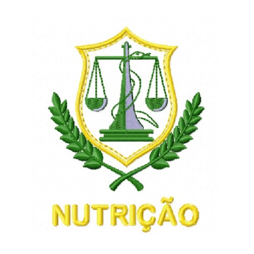 Matriz De Bordado Brasão Nutrição Ref 7