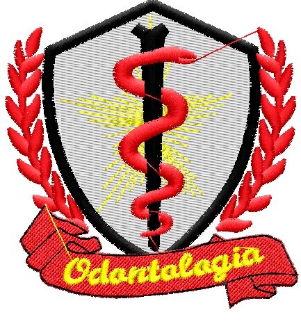 Matriz de Bordado brasão Odontologia ref 9