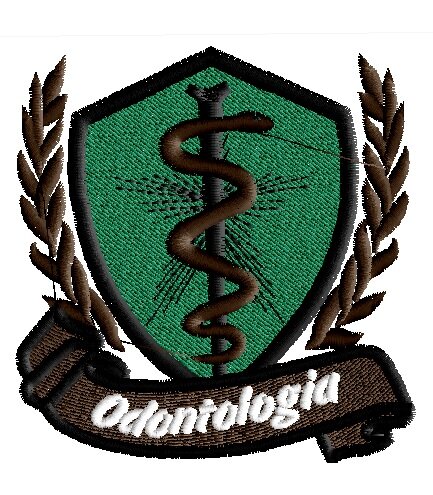 Matriz de Bordado brasão Odontologia ref 6