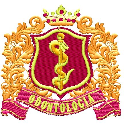 Matriz de Bordado brasão Odontologia ref 2