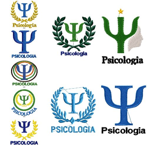09 Matrizes De Bordado Psicologia Símbolo Ref 1